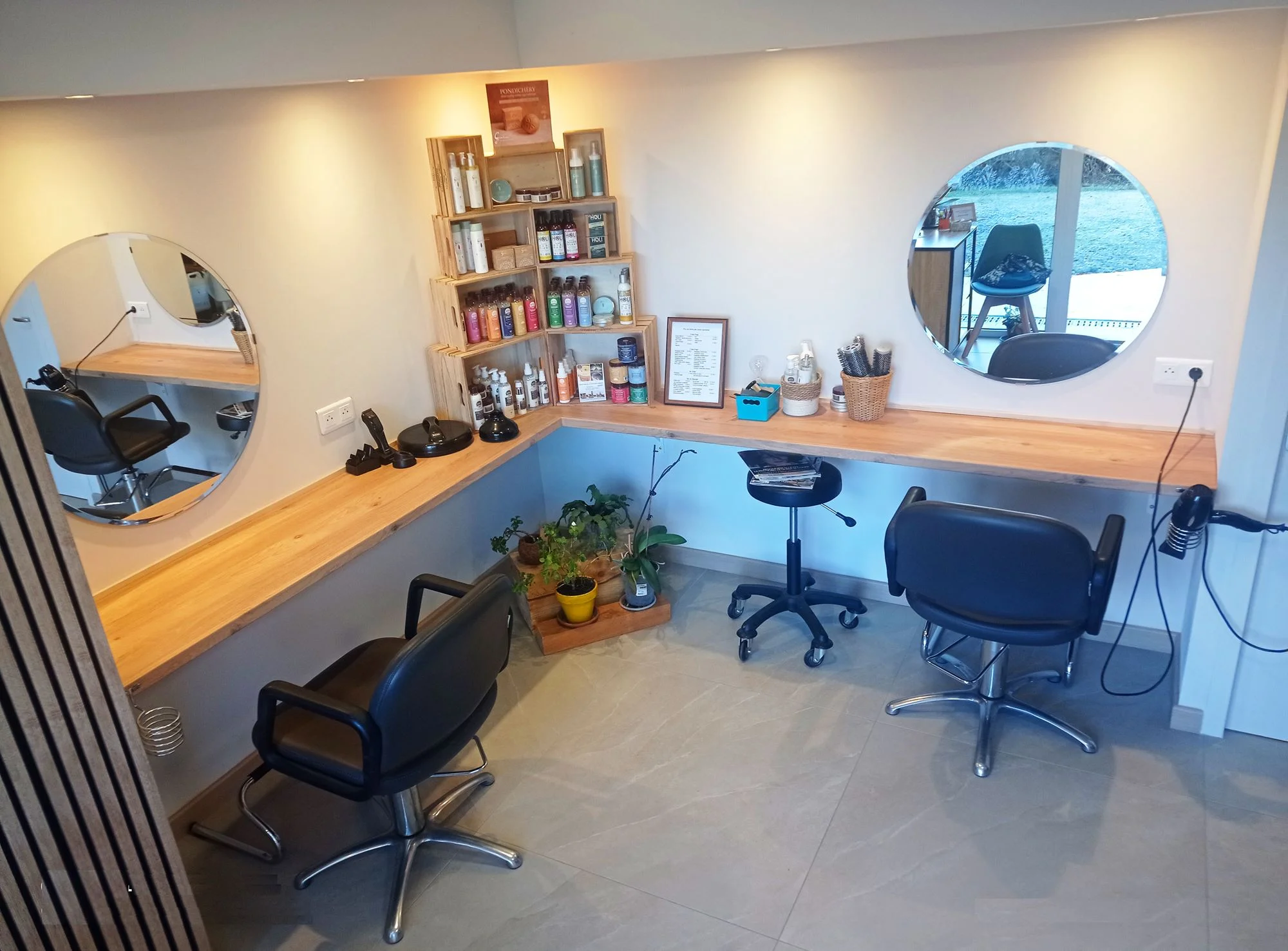 Design intérieur durable - Espace coiffure